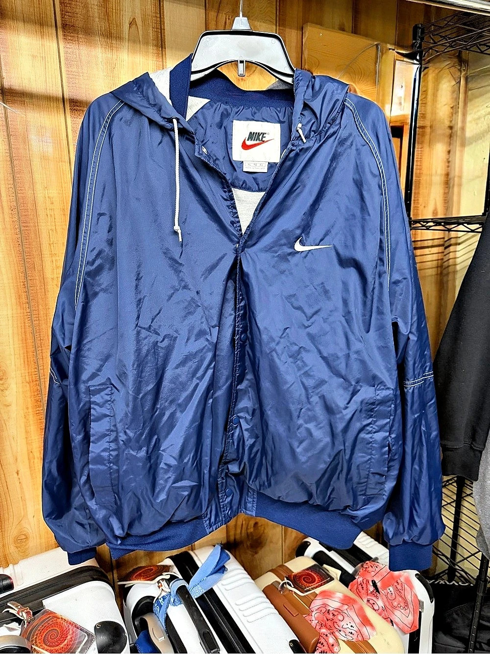 Nike Men's Blue Windbreaker Size XL